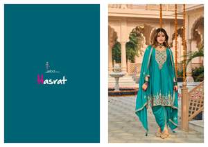 ชุดสูทซัลวาร์ปักลายผ้าชีฟองหนาหรูหรา พร้อมสวมใส่สำหรับงานปาร์ตี้ ชุดดีไซน์เนอร์สไตล์ชาติพันธุ์สำหรับผู้หญิง เหมาะสำหรับโอกาสพิเศษ - Product Image 2