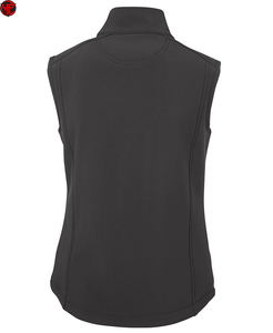 Gilet softshell noir zippé sans manches, coupe-vent, respirant, pour activités de plein air, gilet en polaire - Product Image 4