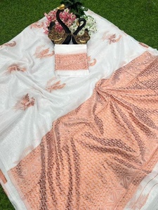 ÚLTIMO DISEÑO DE SAREE DE SEDA BANARASI SUAVE CON HERMOSO Y RICHO TRABAJO DE JACQUARD EN EL PALLU, DE FATEMA FASHION, PARA USO EN FIESTAS - Product Image 6