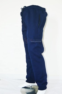 <b>Mens</b> Deep <b>Navy</b> Lightweight Fleece Breathable Athletic <b>Jogger</b> Sweatpants Tapered Leg Stretch Waist Training Gym Travel Pants - Product Image 2