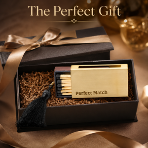 Luxury Brass Matchbox Holder with Tassel Decorative Match Storage Case <b>Refillable</b> Sliding Match Box Cover Home Decor Accessory - Product Image 3