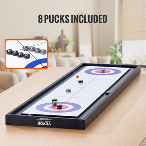 Juego de Mesa Portátil 2 en 1 de Shuffleboard y Curling de 45 Pulgadas con Características Premium - Product Image 5