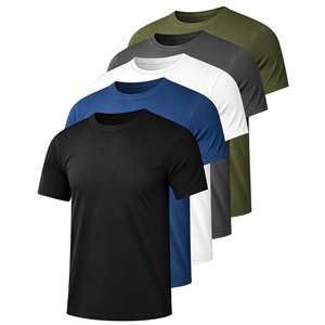 T-shirt à manches courtes et col rond en coton biologique pour homme — Options de couleurs personnalisées, évacuation de l'humidité, doux et confortable, haute qualité - Product Image 3