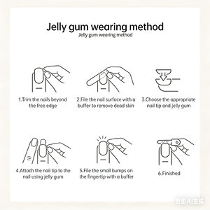 Fournitures pour ongles artisanaux : Faux ongles à presser détachables en ABS, motif Osmanthus Automne Doré, et vernis gel pour ongles effet œil de chat français magnifique - Product Image 6