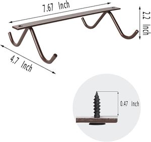 Support mural minimaliste en métal pour tasses de 8 à 20 oz – Conception durable pour la cuisine - Product Image 5