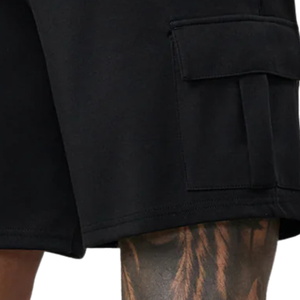 Shorts cargo noirs pour hommes, décontractés, pour le sport, la gym, avec poches utilitaires, pour la course à pied, vêtements de sport d'été - Product Image 5