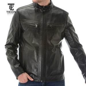 Veste en cuir décontractée pour hommes, style nouveau, tendance, haute qualité, prix abordable, vente en gros - Product Image 4