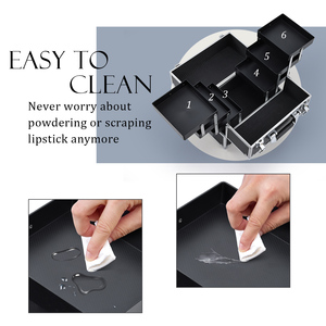 Professional <b>Makeup</b> Train <b>Case</b> Large <b>Makeup</b> <b>Case</b> Travel Cosmetic Box Organizer with 6 Trays Hard Vanity Storage Box - Product Image 3