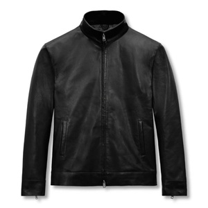 Chaqueta de cuero de nuevo estilo, chaqueta de cuero de alta calidad, chaqueta de cuero de cordero con remaches, estilo slim y oversized para mujer. - Product Image 1