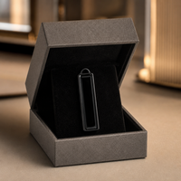 Collier pendentif en céramique noire polie sur mesure en gros pour hommes et femmes