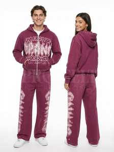 Conjunto Deportivo Cómodo y a la Moda para Hombre, Sudadera con Capucha y Pantalones Deportivos de Invierno, Estilo Universitario, Informal, de Forro Polar, Transpirable - Product Image 3