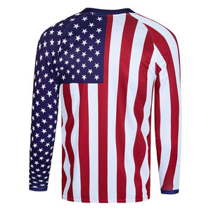 Maillot de cyclisme pour hommes, t-shirt à manches longues pour VTT, maillot de moto respirant, séchage rapide, évacuation de l'humidité, hauts de loisirs - Product Image 2