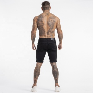 Gingtto – Jean court déchiré pour hommes, <span class=keywords><strong>Short</strong></span> <span class=keywords><strong>en</strong></span> Jean décontracté avec trou - Product Image 6
