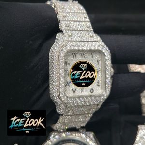 Montre de luxe à cadran carré, analogique à quartz, avec lunette en cristal saphir, bracelet de 20 mm, montre-bracelet habillée pour soirée, cadeau bijou - Product Image 4