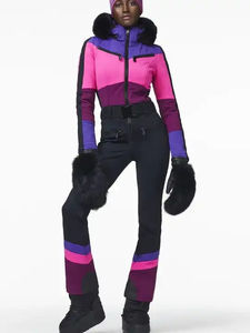Vêtements de sport en gros unisexes OEM ODM, combinaison de ski imprimée à paillettes coupe-vent, qualité supérieure, grande taille, respirante et confortable pour la neige - Product Image 3