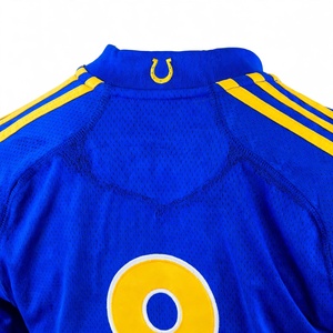 Jersey Deportivo Azul y Dorado Más Vendido, Manga Corta, Cuello en V, Uniforme de Fútbol, Ropa Deportiva, Jersey Personalizado para Juego - Product Image 5