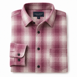 Camisa Casual de Franela para Hombre, Nueva Colección de Verano, Tejido Sólido, Transpirable, Bordada, 100% Algodón, con Doble Bolsillo - Product Image 6