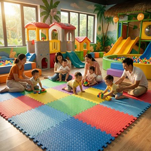 EVA Foam Safety <b>Floor</b> <b>Mat</b> 60x60cm X 10mm <b>Interlocking</b> Soft Educational Toy Play <b>Mat</b> for Kindergarten Children Areas Picnic - Product Image 5