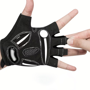 Guantes de Ciclismo Deportivos Unisex de la Mejor Calidad, Medios Dedos, Protección UV, Antideslizantes, Térmicos, Transpirables, de Poliéster - Product Image 5