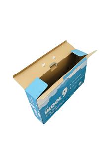 Boîte en carton ondulé rectangulaire personnalisée avec laminage brillant, emballage rigide pour la maison, 50*10*30, matériaux recyclés - Product Image 1