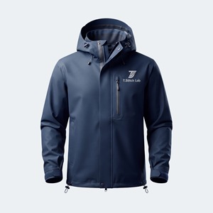 Chaqueta Impermeable para Hombre, Estilo Moderno, Ligera, Colores Sólidos, con Capucha, para Invierno, Estilo Urbano, Precio al por Mayor - Product Image 3
