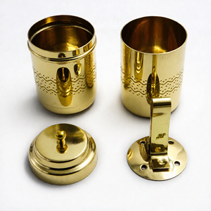 Filtro de Café de Latón con Acabado Brillante Grabado, con Émbolo, Juego de Preparación de Café Tradicional del Sur de la India, Ideal para Regalos y Uso Doméstico - Product Image 2