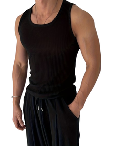 Débardeur décontracté à col rond en tissu respirant personnalisable de haute qualité pour adultes, durable, séchage rapide, lavable en machine - Product Image 1