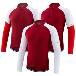 Maillot de Ciclismo MTB para Hombre, Estampado en Degradado, Manga Corta, Transpirable, Ligero, de Secado Rápido - Product Image 1