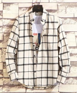 Chemise décontractée pour homme, coupe classique, col boutonné, poignets boutonnés, 100% coton tricoté respirant, couleur unie, tissu popeline d'automne - Product Image 6