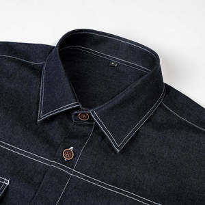 Camisa de Mezclilla Casual para Hombre, Estilo Urbano, 100% Algodón, Ligera, Transpirable, Protección UV, Protección Solar para Invierno - Product Image 3