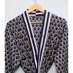 Kimono Hecho a Mano para Mujer, 100% Algodón, Estampado Floral Único, Estilo Japonés, Talla Única, Ropa de Playa Informal de Verano, Ropa de Dormir - Product Image 3