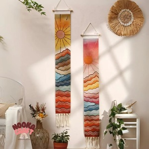 Long Landscape Design Wall Hanging Perfect For Hallway <b>Decoration</b> Fills Long Empty Walls With Stylish Visual Interest From India - Product Image 1