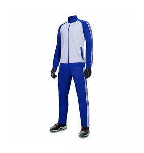 Atlanta United FC Blue White Soccer Training Tracksuit Set Zip Up <b>Track</b> <b>Jacket</b> Full Length Pants Quick Dry Team Wear - Product Image 4