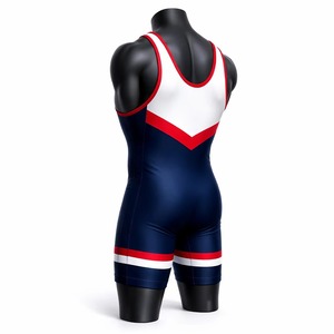 Custom Mens Wrestling <b>Singlet</b> One Piece Compression Bodysuit Breathable Powerlifting <b>Weightlifting</b> Activewear Athletic Uniform - Product Image 4