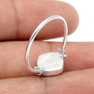 Minimalist Malachite Gemstone Bohemian <b>Ring</b> Perfect Anniversary Or Birthday Gift For Women <b>Crafted</b> From 925 Sterling Silver - Product Image 6