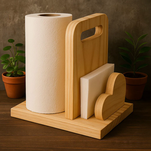 Elegantes Porta Servilletas Rústicos de Madera de Mango para Mesa de Comedor, Decoración de Mesa para Bodas y Fiestas - Product Image 4