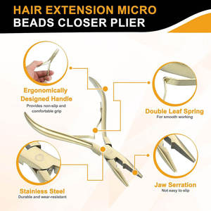 Kit d'outils professionnels pour extensions de cheveux avec une tenue forte, qualité salon premium, kit d'installation et de retrait d'extensions de cheveux durable - Product Image 6