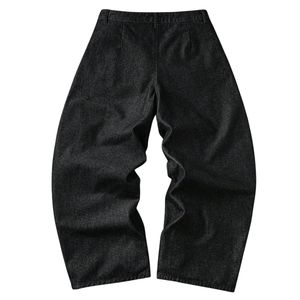 Custom Raw Edge Patchwork Jeans <b>Men</b> Women Baggy Wide Leg Denim Pants Raw Seam Vintage Y2K Washed Streetwear <b>Trousers</b> - Product Image 2