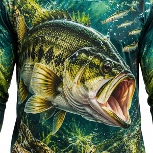T-shirt surdimensionné personnalisé UPF 50+ à manches longues, sweat-shirt de pêche léger à sublimation, sweat-shirt de pêche de haute qualité pour hommes - Product Image 6