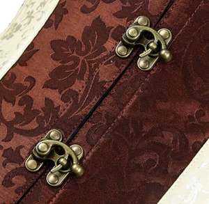 Corset Vintage Femme Overbust Sexy en Cuir Écologique Respirant pour Grandes Tailles, Effet Amincissant et Contrôle Moyen du Ventre - Product Image 4