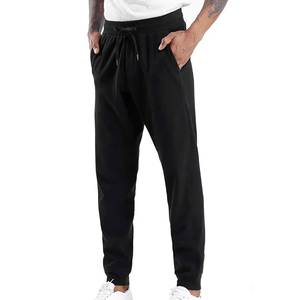 Customized Color Lightweight Elastic Waist Baggy Sweatpants Men Casual High Waist Eco-Friendly Knitted Cotton Pants Spring Wear - Product Image 6