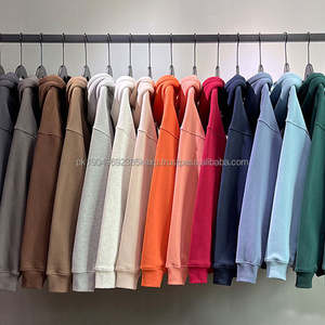 Haute qualité 360gsm coton polyester uni lourd polaire personnalisé Logo imprimé unisexe sweats à capuche hommes sweats à capuche vierges - Product Image 1