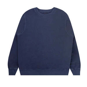 เสื้อสเวตเชิ้ตคอกลมสีพื้นเรียบง่ายทันสมัยสำหรับผู้ชาย ไซส์ใหญ่ รับสกรีนโลโก้ ผ้าหนานุ่ม ใส่ได้ทั้งชายและหญิง สำหรับฤดูหนาว ผ้าฝ้าย 100% - Product Image 6