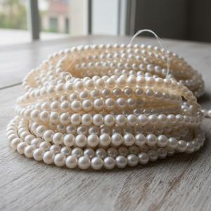 Perles rondes blanches d'eau douce naturelles 10 mm, qualité AA, certifiées par un tiers, lot en vrac pour la fabrication de bijoux, modèle Mehrajuddin Gems - Product Image 5