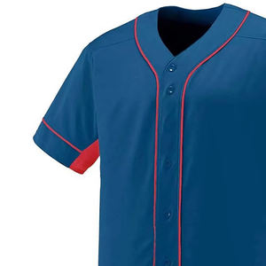 Chemises de baseball personnalisées avec logo brodé, en polyester, pour hommes, sublimation - Product Image 2