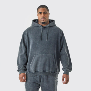 Custom streetwear hoodies plain pullover oversized hoodie Men's streetwear Sun Faded vintage washed hoodie OEM Service - Product Image 1