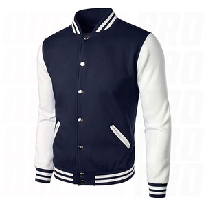 <b>Men</b>’s Varsity <b>Jacket</b> Cotton Blend Classic Letterman <b>Jacket</b> Retro Athletic Style Button Up College Varsity <b>Jackets</b> - Product Image 3