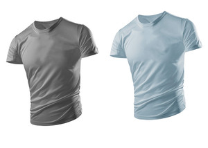 เสื้อยืดคอกลมแขนสั้นทรงปกติสำหรับผู้ชาย ผ้าฝ้าย 100% 300GSM สวมใส่สบาย ระบายอากาศได้ดี แห้งเร็ว พร้อมโลโก้ด้านหน้า - Product Image 3