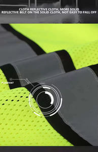 Gilets de sécurité de haute qualité avec poches, éclairage, sécurité, bleu, fabricants, gilet réfléchissant - Product Image 6