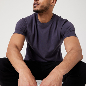 T-shirt à manches courtes coupe ajustée en 100 % coton, faible MOQ, fabrication en gros et personnalisation de t-shirts d'été pour hommes - Product Image 6